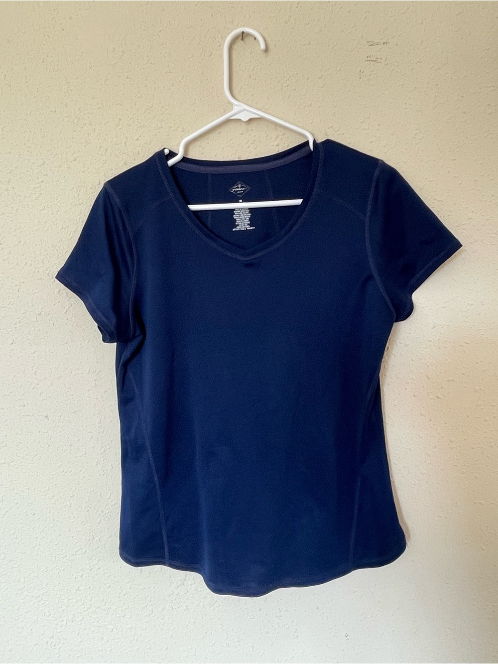 St. John's Bay Navy V-Neck Short Sleeve Tee